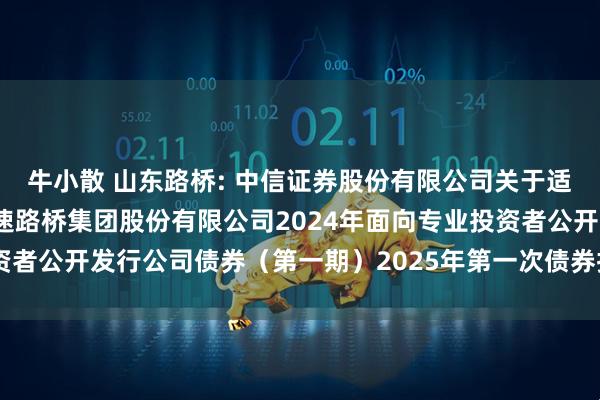 牛小散 山东路桥: 中信证券股份有限公司关于适用简化程序召开山东高速路桥集团股份有限公司2024年面向专业投资者公开发行公司债券（第一期）2025年第一次债券持有人会议的通知
