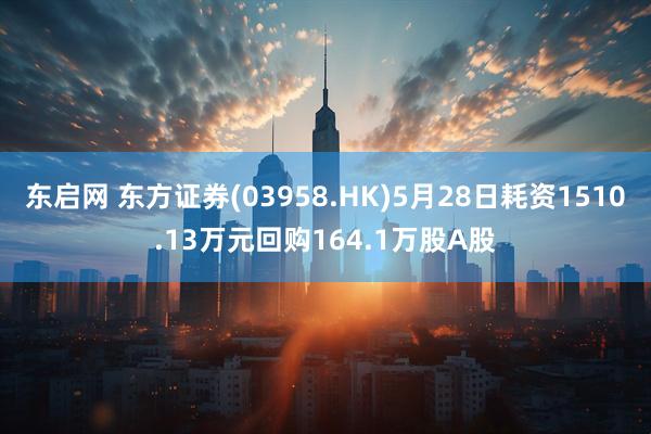 东启网 东方证券(03958.HK)5月28日耗资1510.13万元回购164.1万股A股
